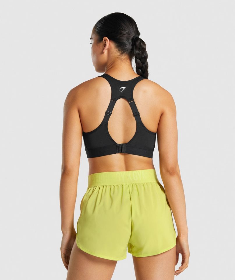 Women's Gymshark Open Back Sports Bra Black | CA 7680A5